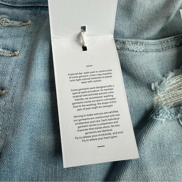 Vervet by Flying Monkey Olivia Wide Leg High Waisted Jeans Size 31 NWT - Picture 9 of 14